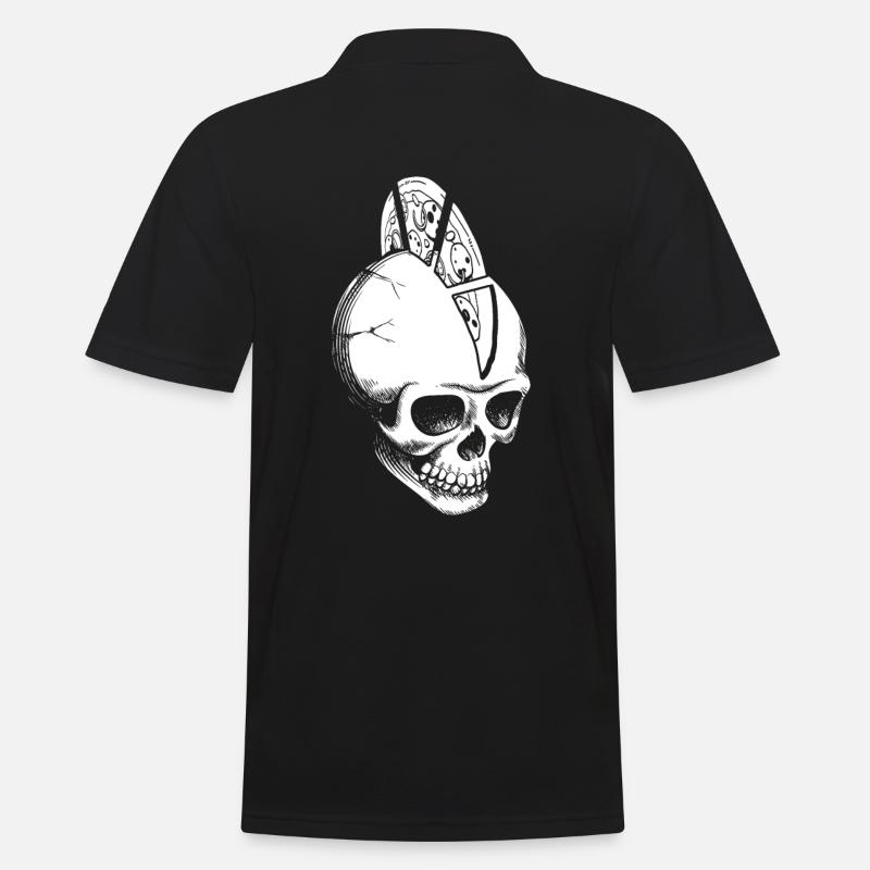 PIzza - Männer Poloshirt - Schwarz