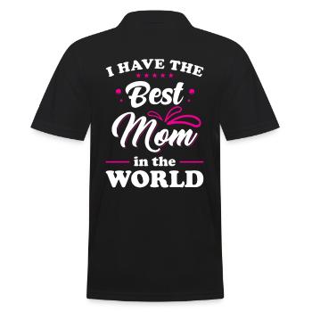 Meilleure maman maman meilleure mère - Polo Homme - noir - Dos - Kai (181cm)