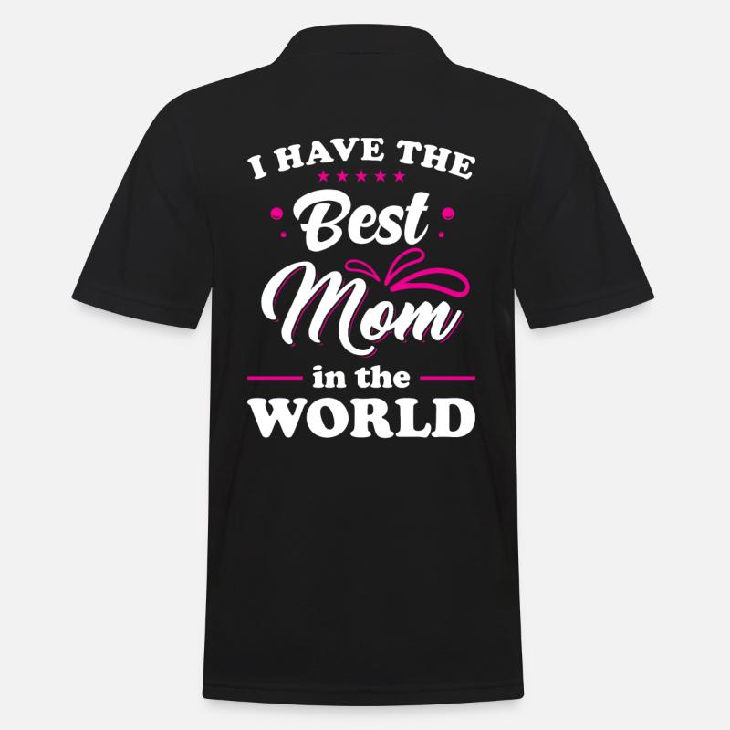 Weltbeste Mama beste Mutter - Männer Poloshirt - Schwarz