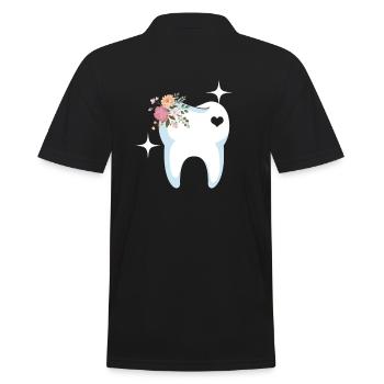 Dentiste cadeau de dent - Polo Homme - noir - Dos - Kai (181cm)