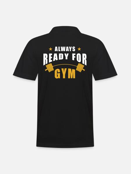Gym gym workout - Men's Polo Shirt - black