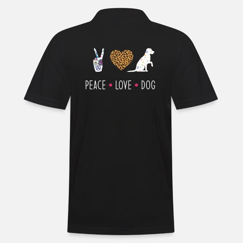 Hund - Männer Poloshirt - Schwarz