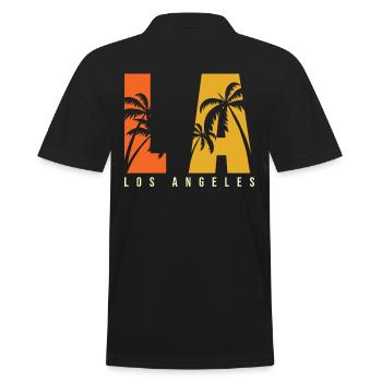 LA Los Angeles - Polo Homme - noir - Dos - Kai (181cm)