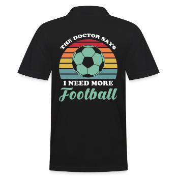 Football - Polo Homme - noir - Dos - Kai (181cm)