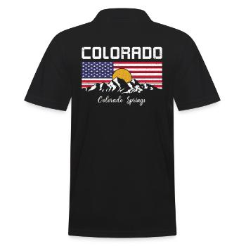 Montagnes du Colorado - Polo Homme - noir - Dos - Kai (181cm)