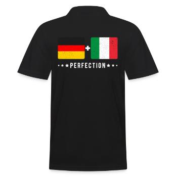 Italie Allemagne Drapeau - Polo Homme - noir - Dos - Kai (181cm)