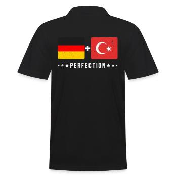 Turquie Allemagne Drapeau - Polo Homme - noir - Dos - Kai (181cm)