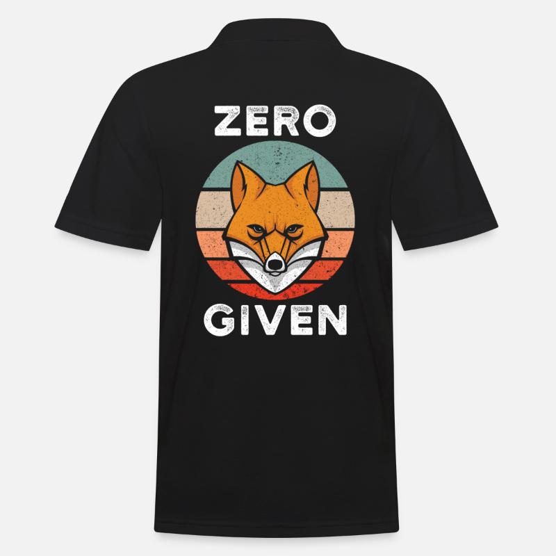 Zero Fox Given - Polo Homme - noir