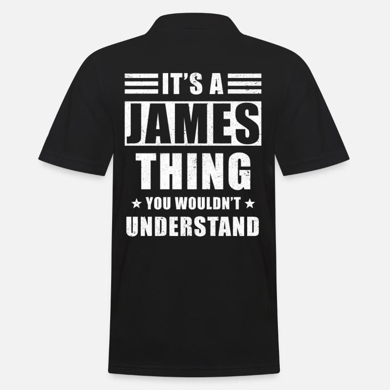 James Geschenk - Männer Poloshirt - Schwarz