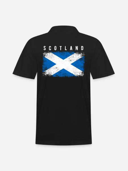 Scotland Flag - Men's Polo Shirt - black
