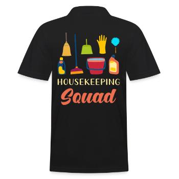 Housekeeping Squad - Polo Homme - noir - Dos - Kai (181cm)