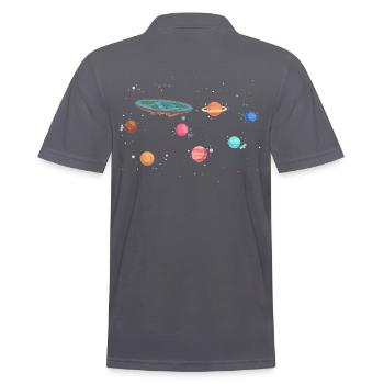 Flat Earth Society - Polo Homme - charbon - Dos - Nico (186cm)