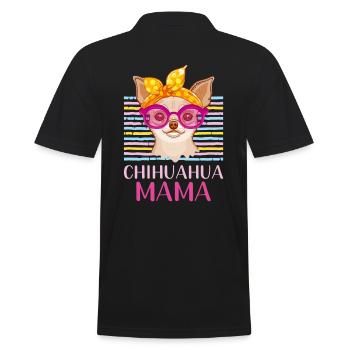 Chihuahua Maman - Polo Homme - noir - Dos - Kai (181cm)