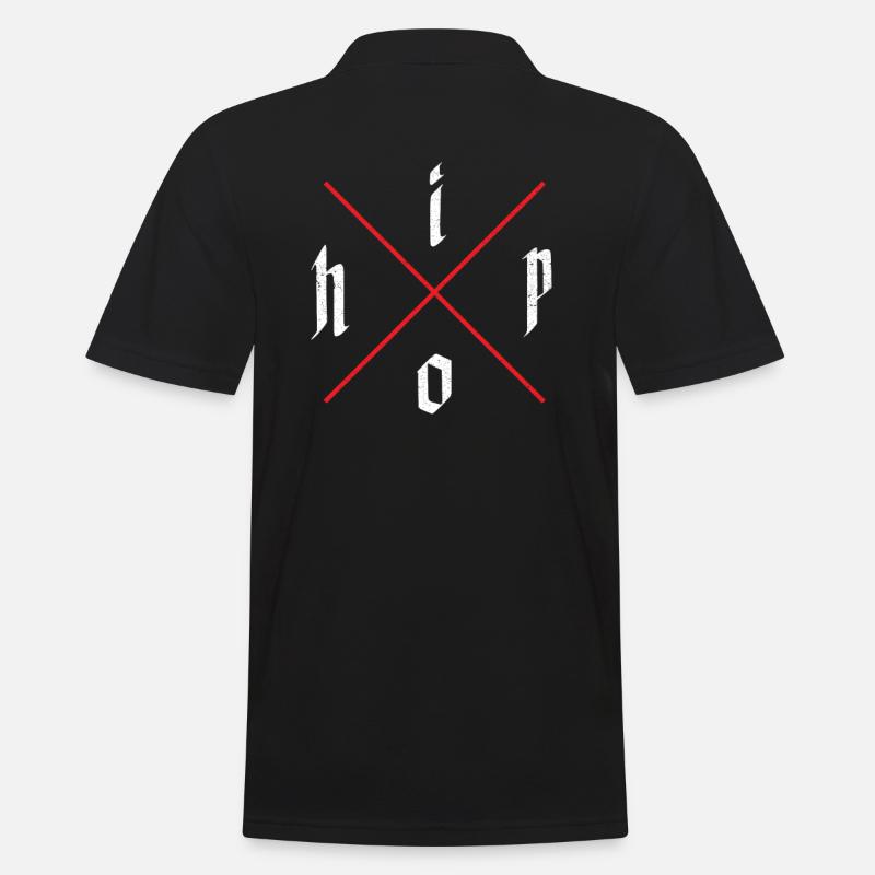 Hip Hop - Männer Poloshirt - Schwarz