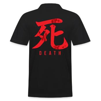 Japanisch Tot - Männer Poloshirt - Schwarz - Hinten - Kai (181cm)