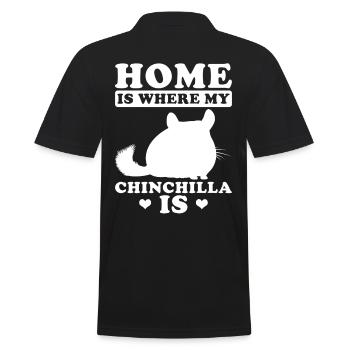 Chinchilla - Polo Homme - noir - Dos - Kai (181cm)