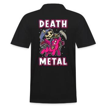 Death Metal Licorne - Polo Homme - noir - Dos - Kai (181cm)