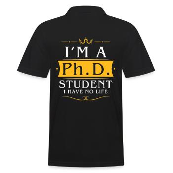 Ph.D. Student - Polo Homme - noir - Dos - Kai (181cm)
