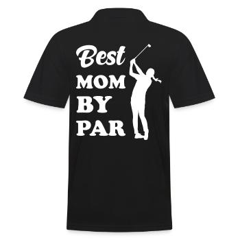 Best Mom by Par - Männer Poloshirt - Schwarz - Hinten - Kai (181cm)