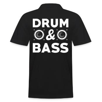 Drum Bass - Polo Homme - noir - Dos - Kai (181cm)