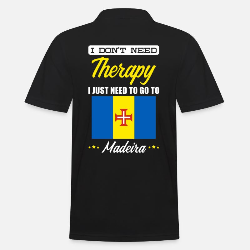 Madeira - Männer Poloshirt - Schwarz