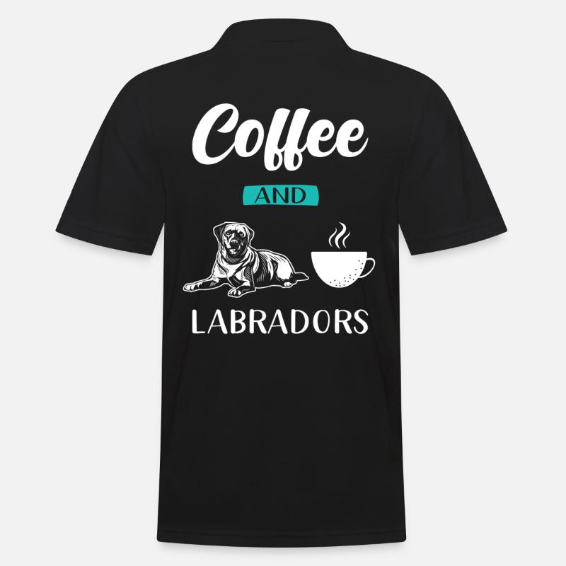 Labrador - Männer Poloshirt - Schwarz