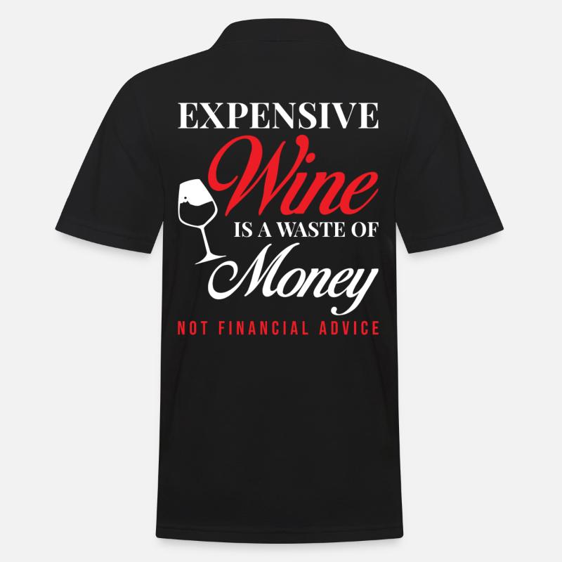 Wein - Männer Poloshirt - Schwarz