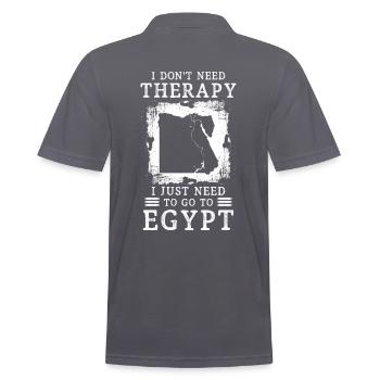 vacances en Egypte - Polo Homme - charbon - Dos - Nico (186cm)