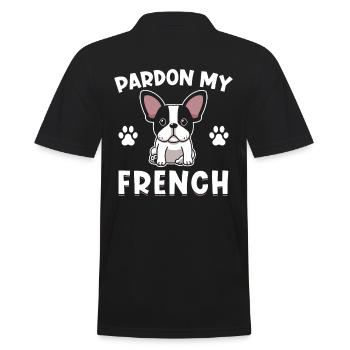 Frenchie Bulldog français Bulldog - Polo Homme - noir - Dos - Kai (181cm)