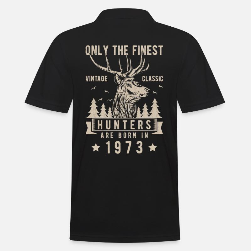 Cadeau chasseur 1973 - Polo Homme - noir