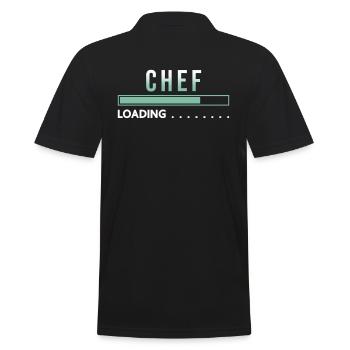 Chef loading gift ausbidlung - Men's Polo Shirt - black - Back - Kai (181cm)