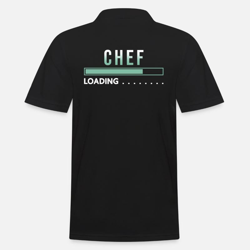 Koch loading Geschenk Ausbidlung - Männer Poloshirt - Schwarz