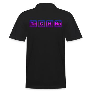 Techno Raver Party Musique - Polo Homme - noir - Dos - Kai (181cm)