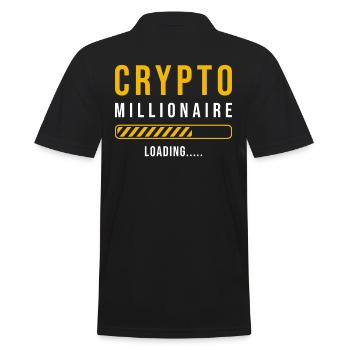 Crypto millionnaire loading - Polo Homme - noir - Dos - Kai (181cm)