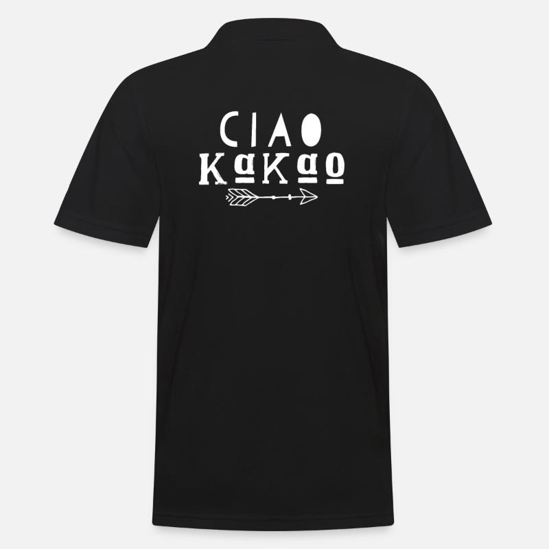 Ciao Kakao - Männer Poloshirt - Schwarz