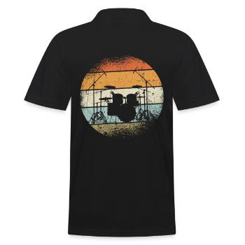 Cadeau de batteur - Polo Homme - noir - Dos - Kai (181cm)