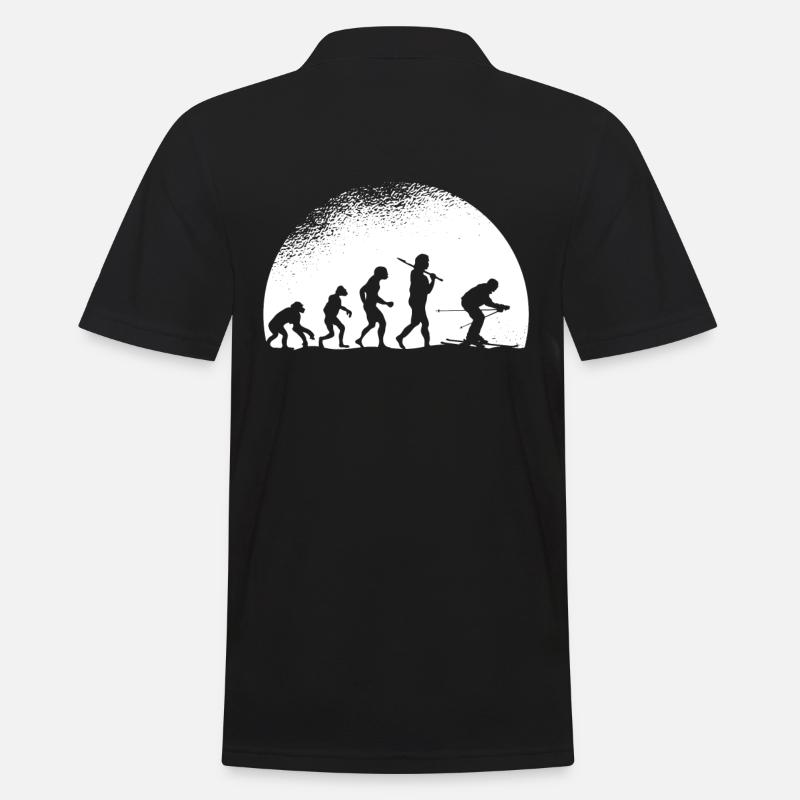 Evolution Ski - Männer Poloshirt - Schwarz