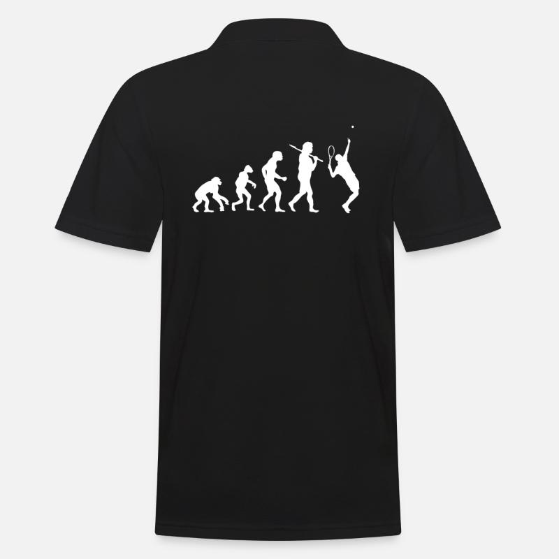 Evolution Tennis - Männer Poloshirt - Schwarz