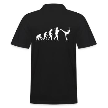 Evolution figure skating - Men's Polo Shirt - black - Back - Kai (181cm)