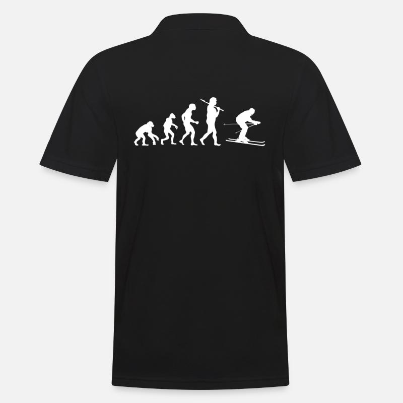 Evolution Ski - Männer Poloshirt - Schwarz