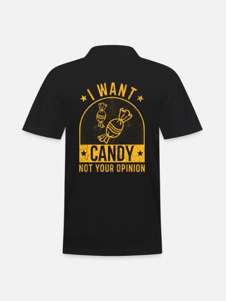 I want Candy - Men's Polo Shirt - black
