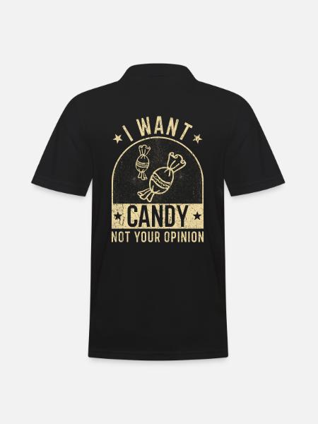 I want Candy - Men's Polo Shirt - black
