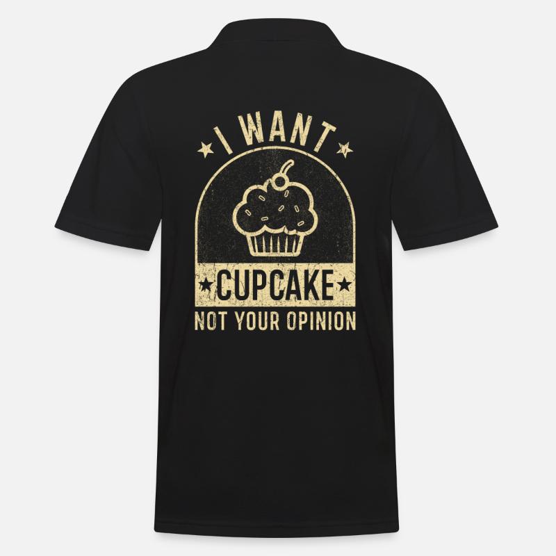 Cupcake baking gift funny - Men's Polo Shirt - black