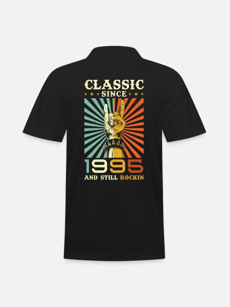 Anniversaire 1995 Classique depuis 1995 - Polo Homme - noir