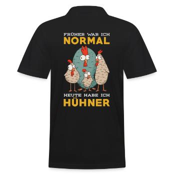 Les poulets sort drôle - Polo Homme - noir - Dos - Kai (181cm)