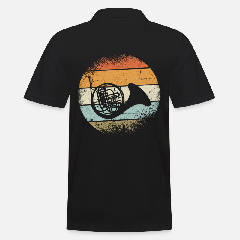 horn - Men's Polo Shirt - black