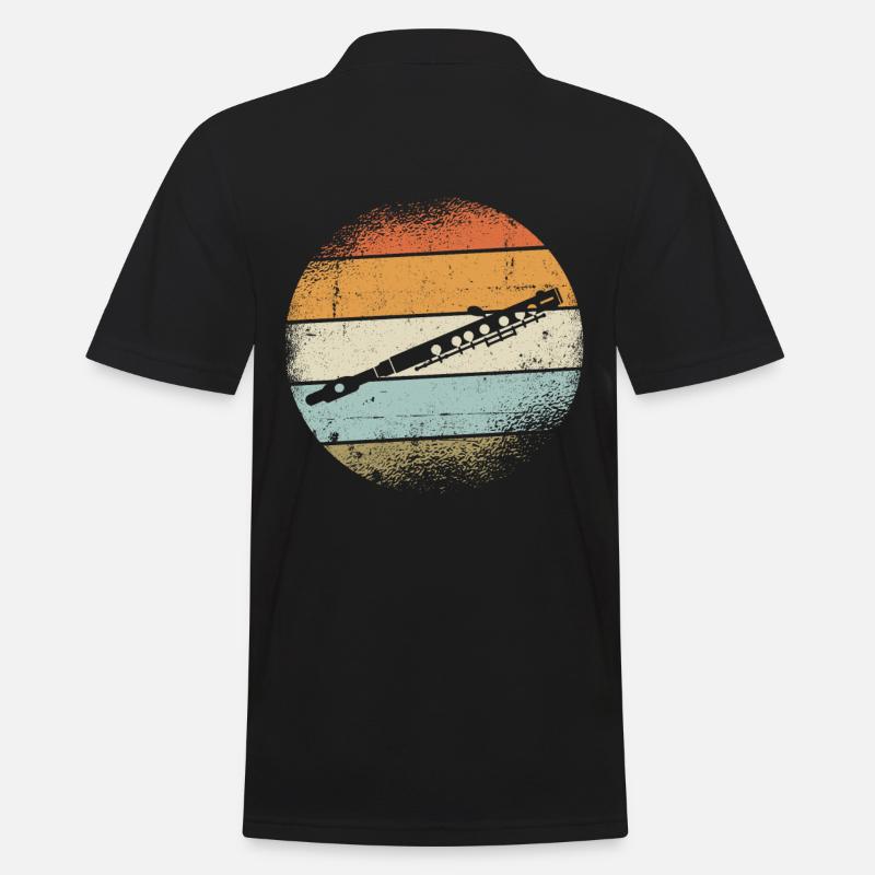 Oboe - Männer Poloshirt - Schwarz