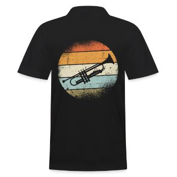 Instrument de trompette - Polo Homme - noir - Dos - Kai (181cm)