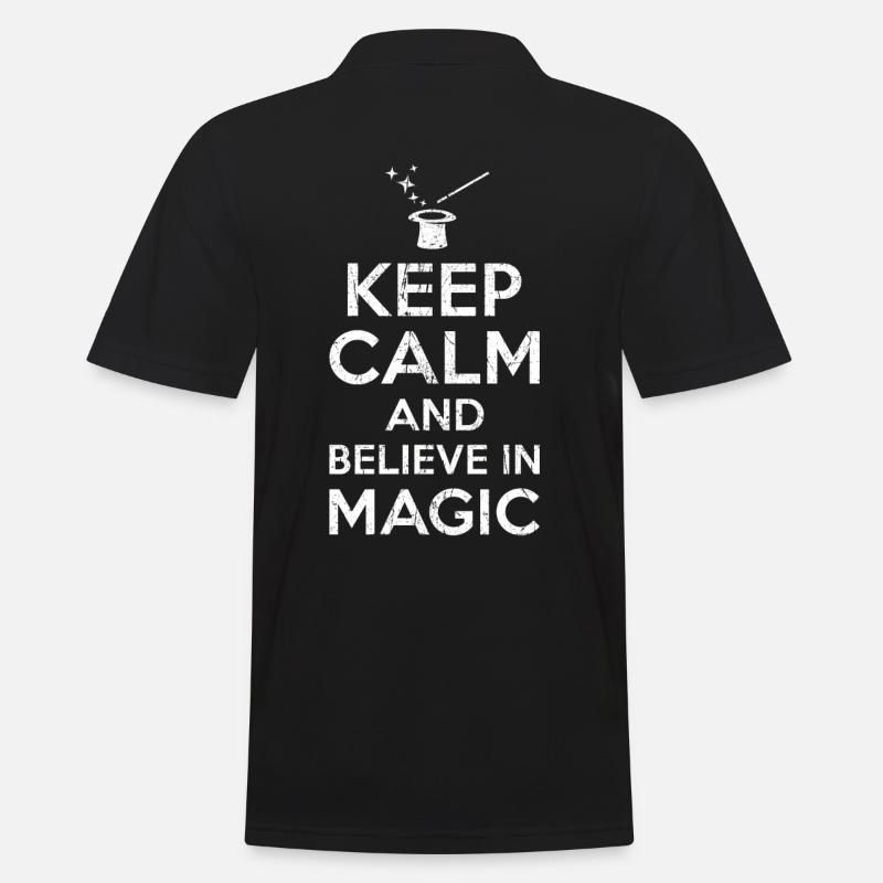 Geschenk für Zauberer - Männer Poloshirt - Schwarz