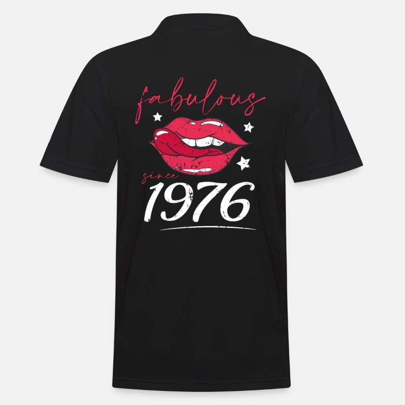 Fabulous since 1976 - Männer Poloshirt - Schwarz
